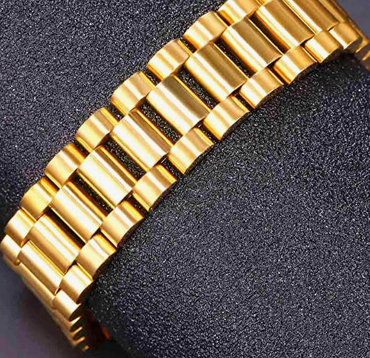 Men’s 18k Gold Thick Cuban Bracelet