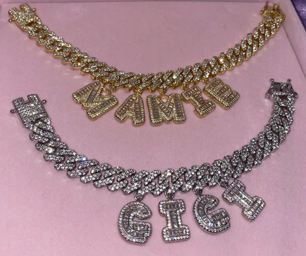 Ice Out White Gold Plated Cuban Link Necklace