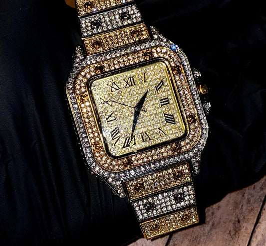 Ice Out Big Face Diamond Watch